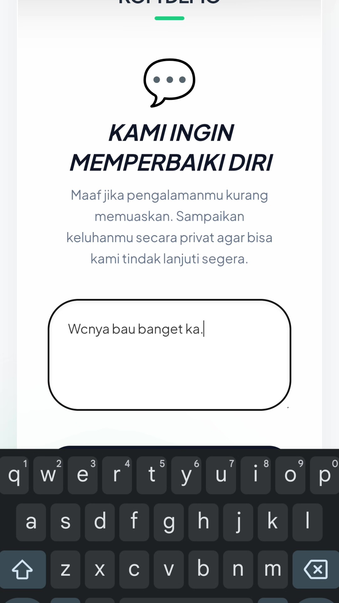 Alur form komplain internal Reviewit yang meneruskan ulasan bintang buruk langsung ke WhatsApp manager